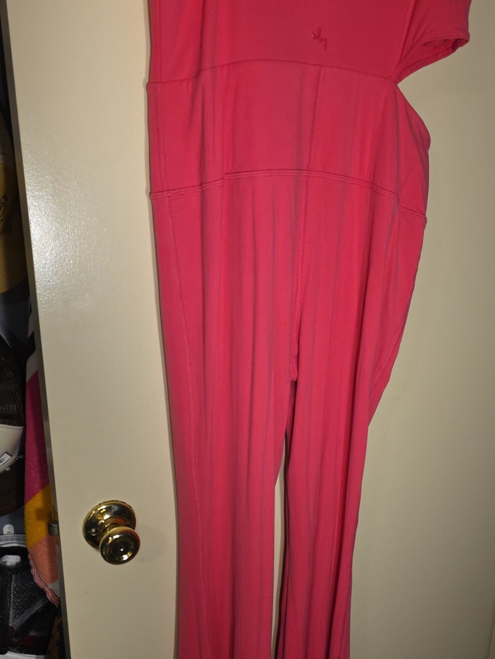 JoyLab Hot Pink One-Shoulder Flare Jumpsuit - Picture 9 of 12
